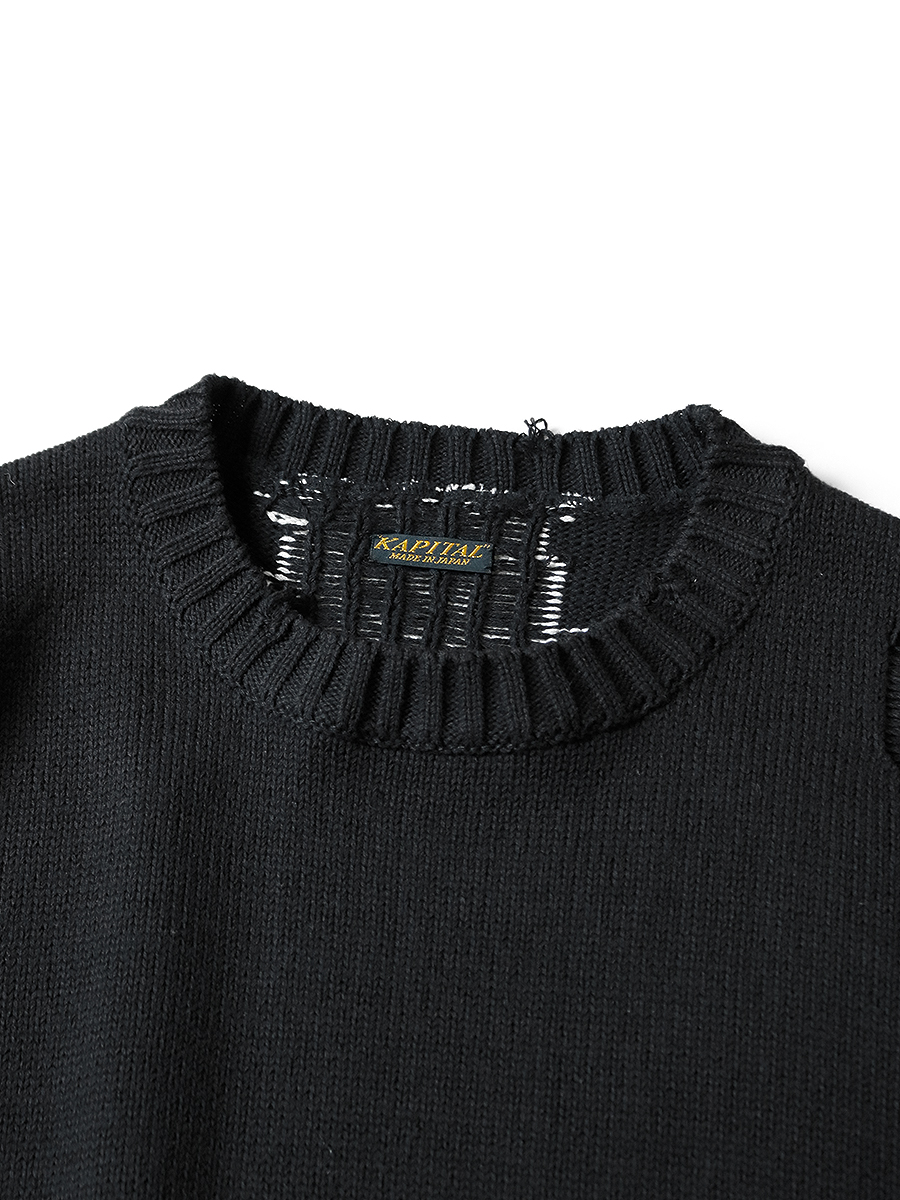 5G 綿ニットBONEクルーセーター(レッド， size3) キャピタル