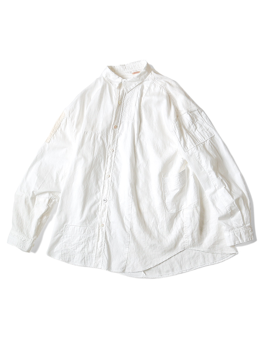 綿×リネン パッチワークグランデシャツ | KAPITAL
