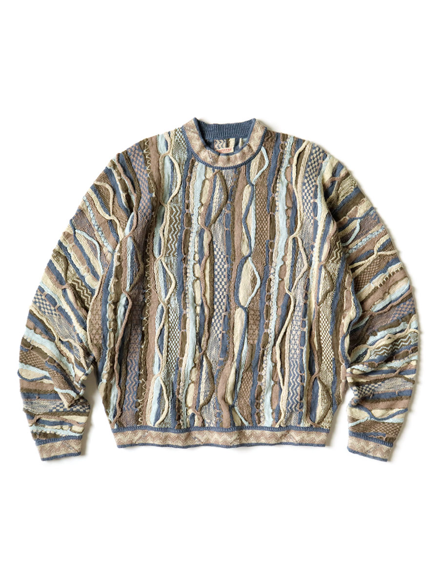 KAPITAL MOONBOW クルーセーター 3(L) キャピタル knit着丈約67cm