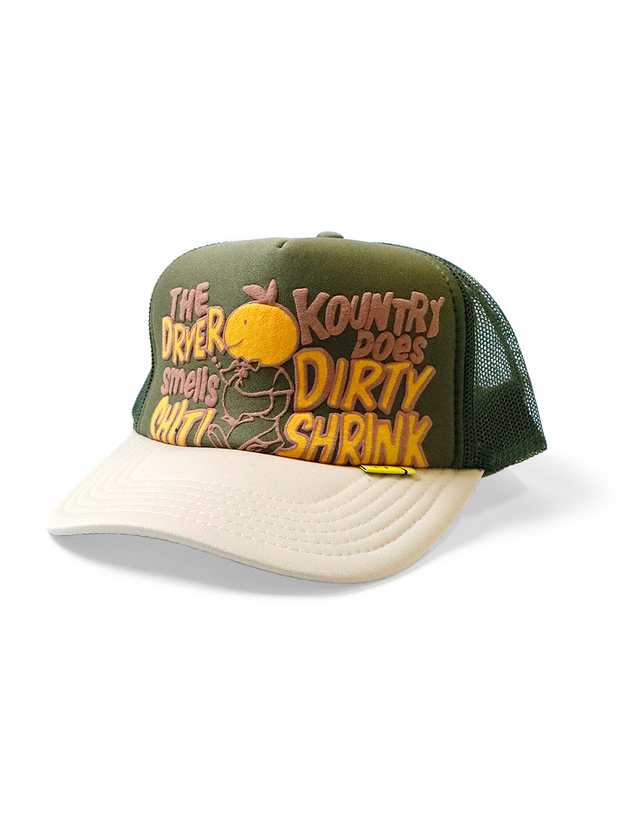 キャピタル KOUNTRY DIRTY SHRINK トラックCAPエンジ×チャコールグレー